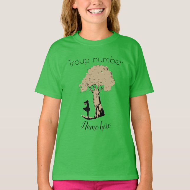 Personalise Girl Scout T-Shirt (Front)