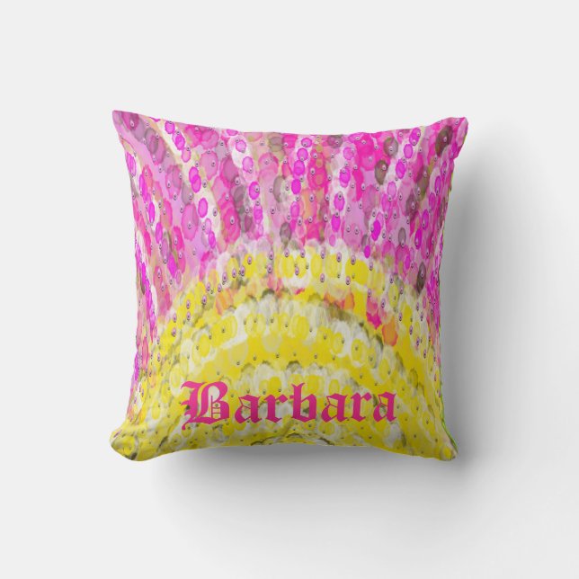 Personalise Girl's Bedroom Pillow (Front)