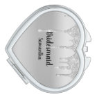 Personalise Glitter Drips Silver Bridesmaid Gift