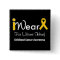 Personalise gold Ribbon Childhood Cancer
