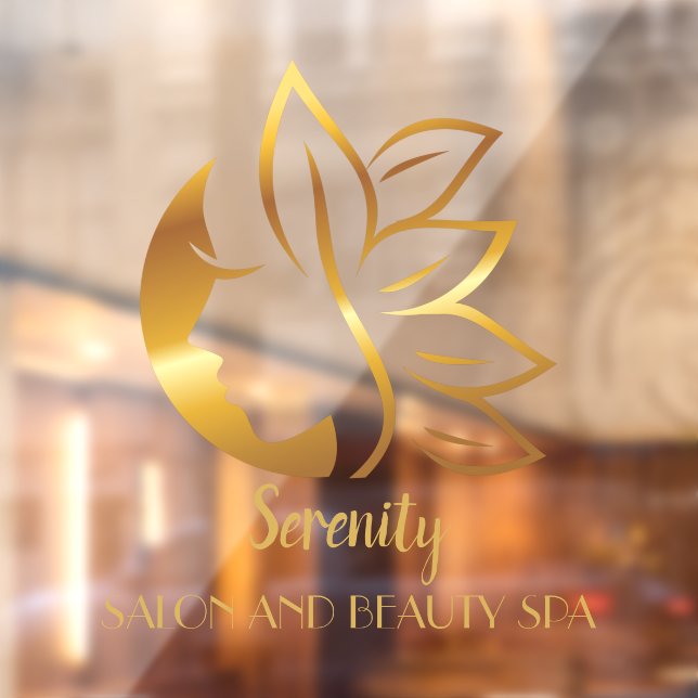 Personalise Gold Tint Women's Salon and Spa Shop 1 (Sheet 2)