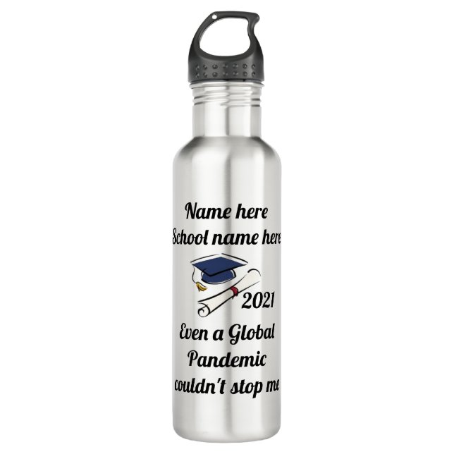 "Personalise Graduation 2021 710 Ml Water Bottle (Front)
