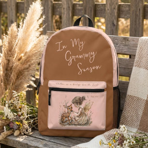 Personalise Grandmother Name Woodland Diaper Bag