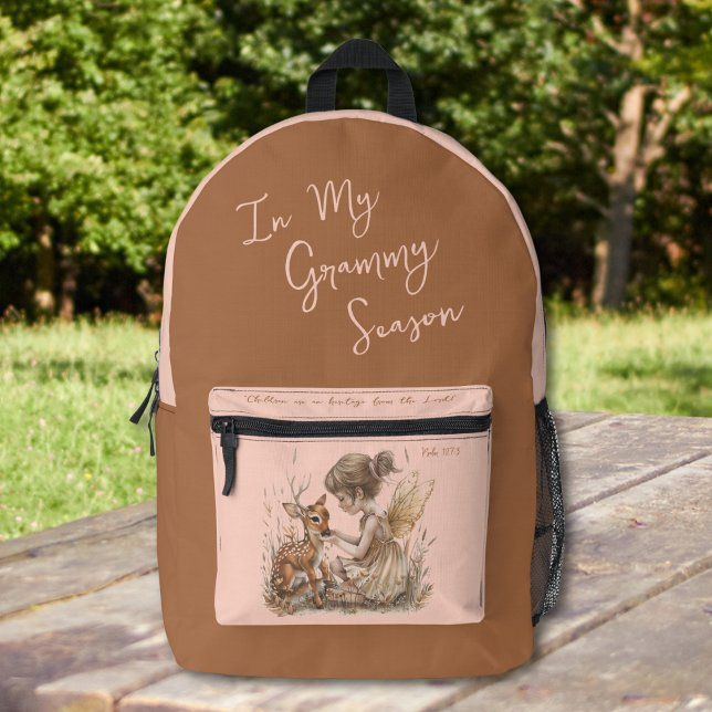 Personalise Grandmother Name Woodland Diaper Bag (Creator Uploaded)