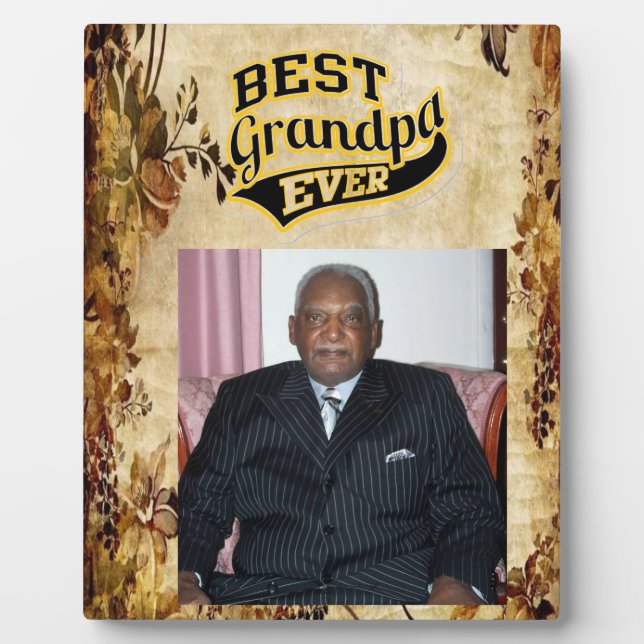 Personalise Grandpa Plaque (Front)