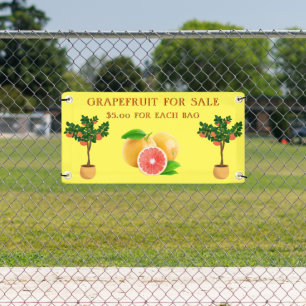 Personalise Grapefruit For Sale Fruit Stand Banner