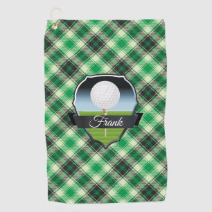 Personalise Green Golf Towel