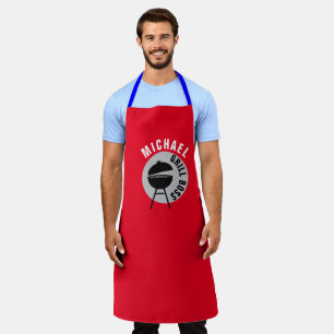 Personalise Grill Boss Funny BBQ Grill Chef  Apron