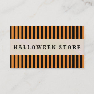 Personalise Halloween Store Pumpkin Patch Business Card