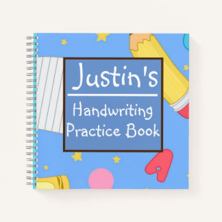 Personalise Handwriting Practice Line Notebook