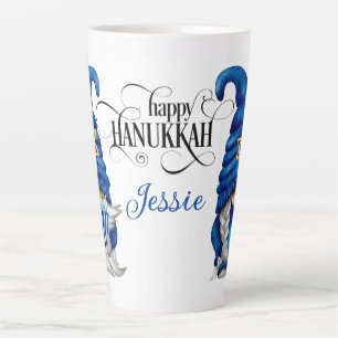 Personalise Hanukkah Gnomes Latte Mug