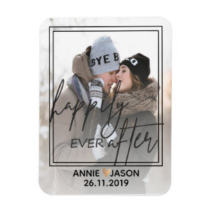 Personalise   Happily Ever After   keepsake Magnet