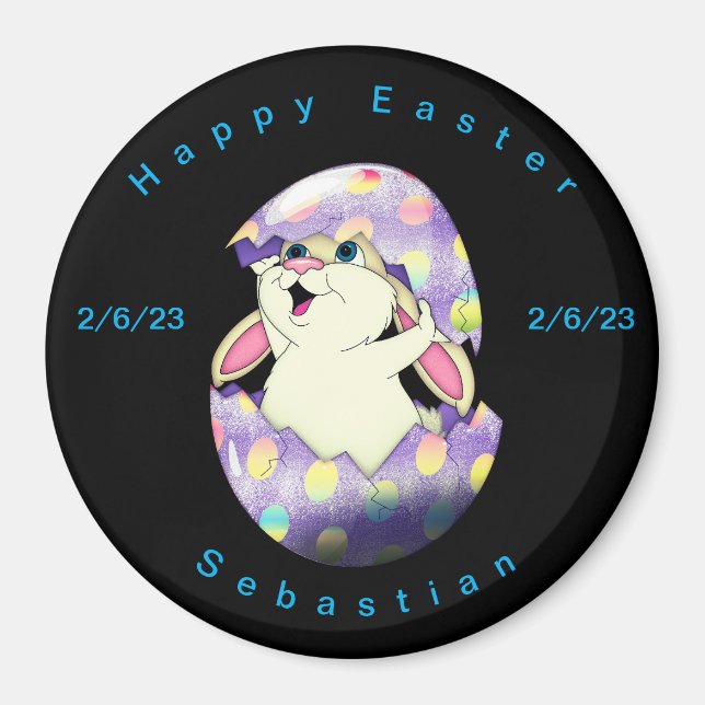 Personalise Happy Easter magnet (Front)