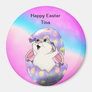 Personalise Happy Easter magnet