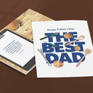 Personalise Happy Father's Day The Best Dad Card
