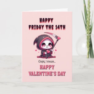 Personalise Happy Friday the 14th Valentine's Day Card