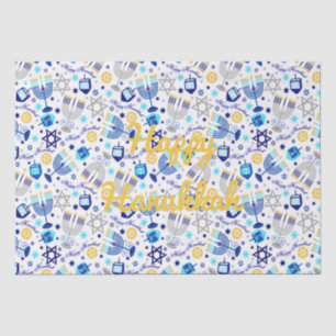 Personalise HAPPY HANUKKAH Holiday Tissue Paper