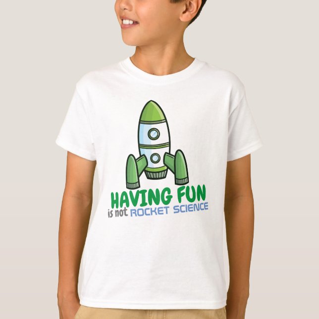 Personalise having fun Boys' T-Shirts (Front)
