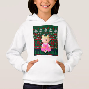 Personalise Head and Name Christmas Hoodie