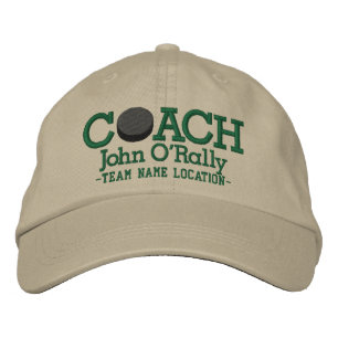 Personalise Hockey Coach Cap Your Name Your Game!