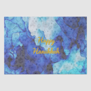 Personalise Holiday HAPPY HANUKKAH Tissue Paper