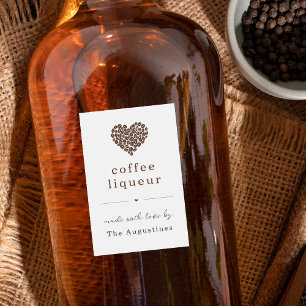 Personalise Homemade Coffee Liqueur Label
