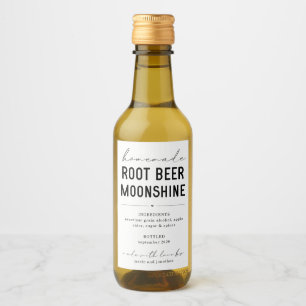 Personalise Homemade Root Beer Moonshine Label