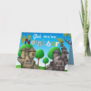 Personalise Homes "Glad We're Neighbours" Thank Thank You Card