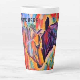 Personalise Horse lovers Latte Mug