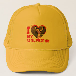 Personalise I Love My Girlfriend  Trucker Hat