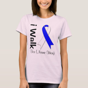 Personalise I Walk For ALS Disease Awareness T-Shirt