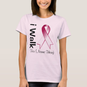 Personalise I Walk For Head and Neck Cancer T-Shirt