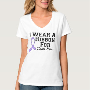 Personalise I Wear a Lavender Ribbon T-Shirt