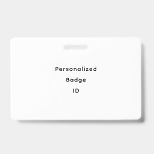 Personalise ID Badge
