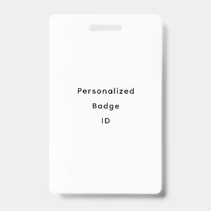 Personalise ID Badge