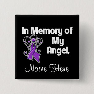 Personalise In Memory of My Angel Leiomyosarcoma 15 Cm Square Badge
