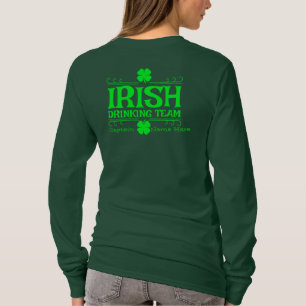 Personalise Irish Drinking Team St. Patrick's Day T-Shirt