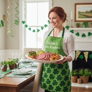 Personalise Irish Kitchen St Patrick's Day Apron