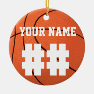 Personalise It, Basketball Ceramic Tree Decoration