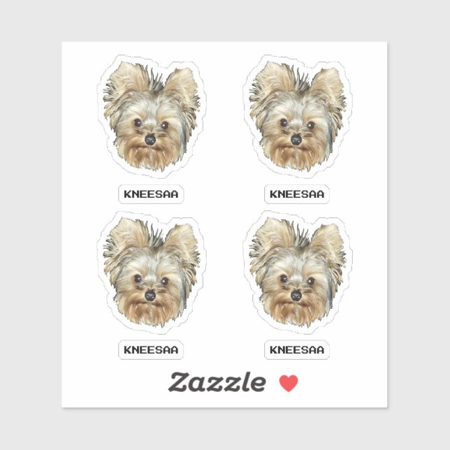 Personalise It! Multi-Pet Head Photo & Name (Sheet)