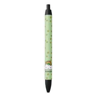 Personalise It! Retro Star Clouds Black Ink Pen