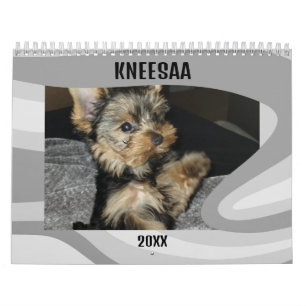 Personalise It! Swirl-A-Licious Pet Photo Grey Calendar