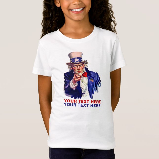 Personalise It Uncle Sam T-Shirt (Front)