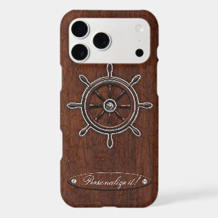 Personalise it! Wet Nautical Mahogany Wheel