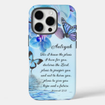 Personalise Jeremiah 29:11 Orchids Butterfly Bible