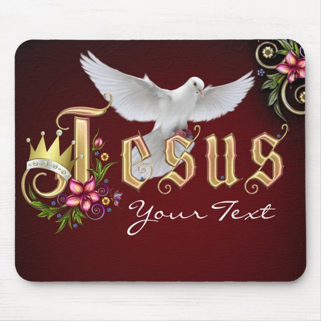 Personalise Jesus Is King#2  Mousepad (Front)