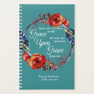 Personalise John 1:16 Grace Upon Grace 2022 Planner