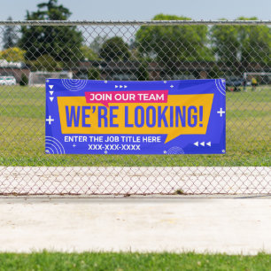 Personalise Join Our Team We're Looking Banner