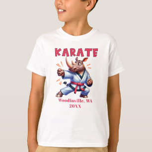 Personalise Karate Practitioner Location Date Name T-Shirt