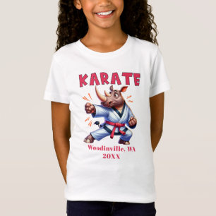 Personalise Karate Practitioner Location Date Name T-Shirt
